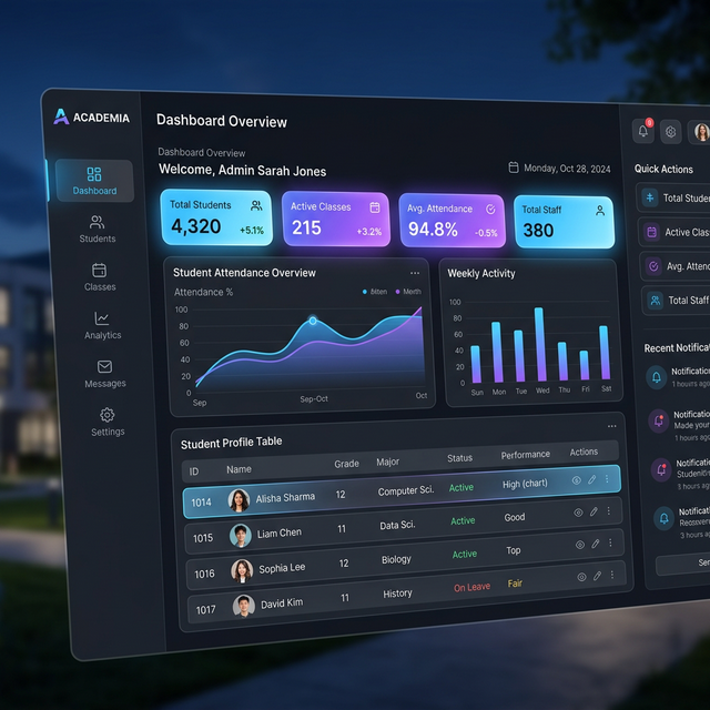 Student Management System Preview